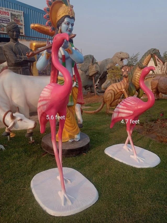 Frp Flamingo Statue