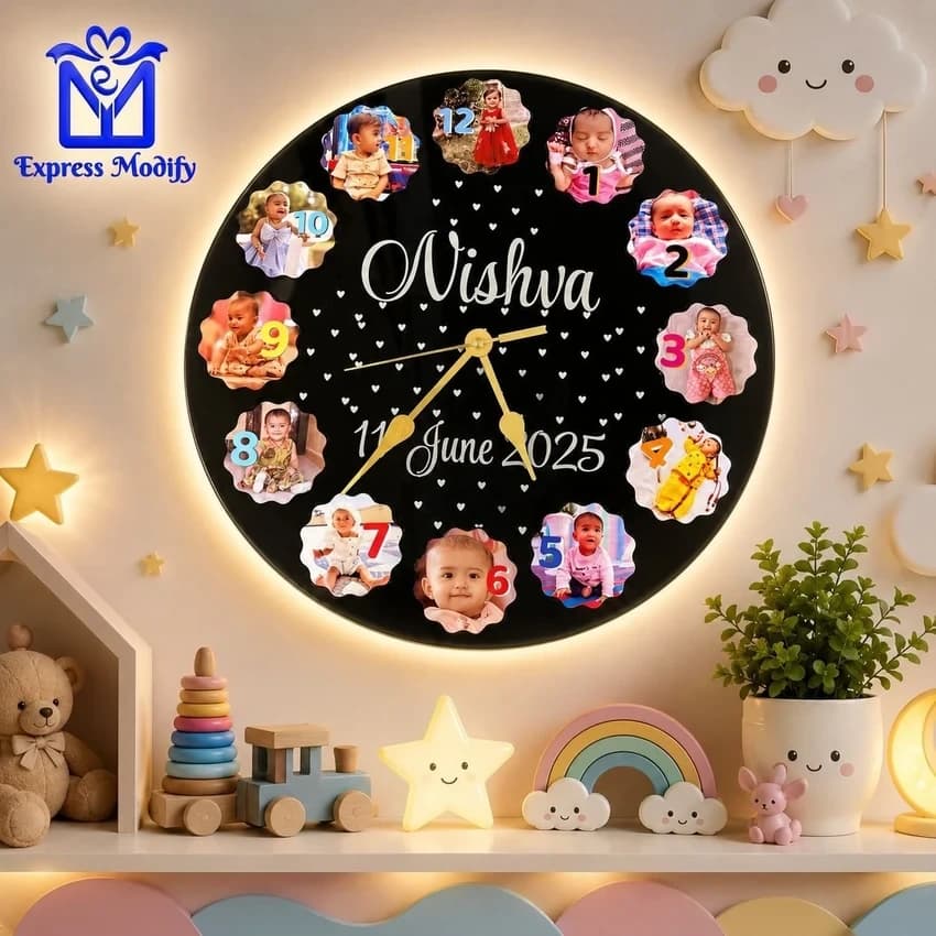 Customized MDF and acrylic clock