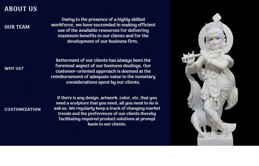 3 Fit Black Marble Shani Dev Statue, Temple