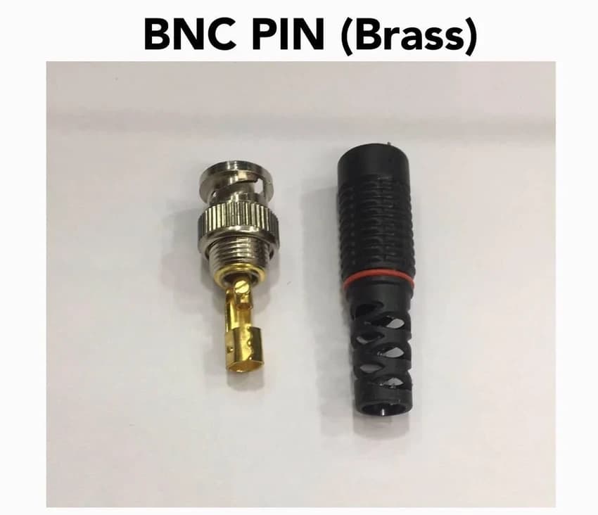 BNC PIN CONNECTOR MALE BRASS, 300 MHz
