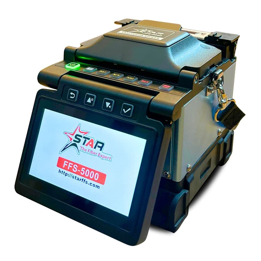 FFS-5000 AI Fiber Fusion Splicer Core Alignment Fiber Optic Splicer Machine for FTTH, FTTx & ISP Network Installation