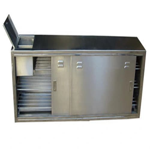 AI Rectangular Stainless Steel Cross Over Bench, Size: 2000 x 350 x 610 mm