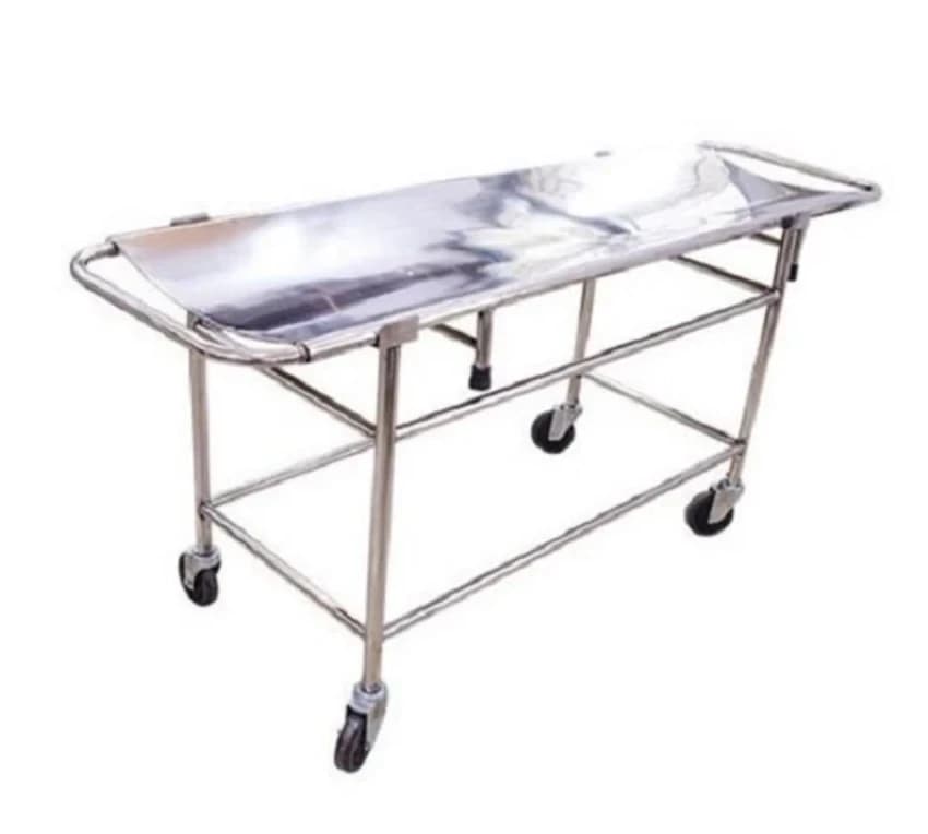 Silver Stainless Steel Trolley Stretcher, For Hospitals,Emergencies