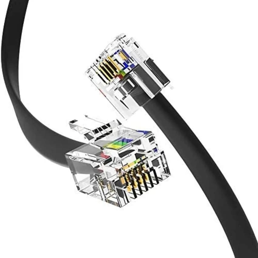 JPY CCA RJ 11 Telephone Cable 6 Pin Size 8 Inch RS-8