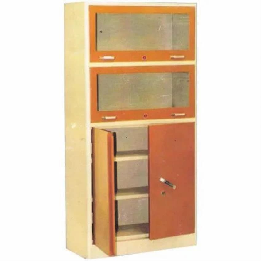 2 Door Wooden Brown Office Almirah