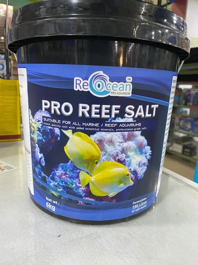 White Pro Reef Salt 6kg Reocean, Packaging Type: Bucket