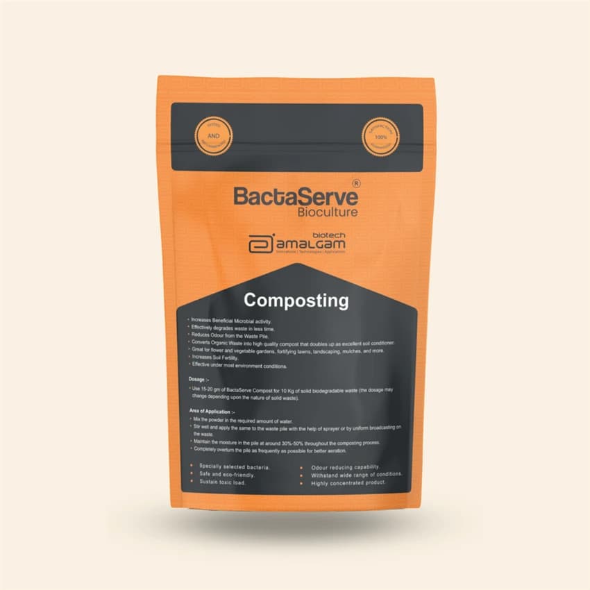 Composting Organic Waste BactaServe Composting Bacteria at Least Price, Powder, Grade Standard: Bio-Tech Grade
