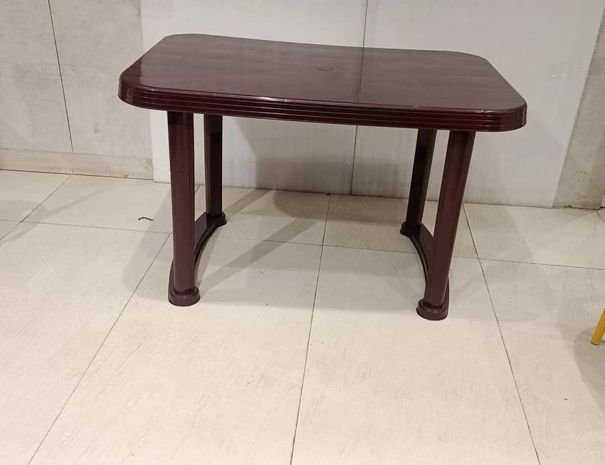 Rectangular Plastic Dining Table (4 Seater)