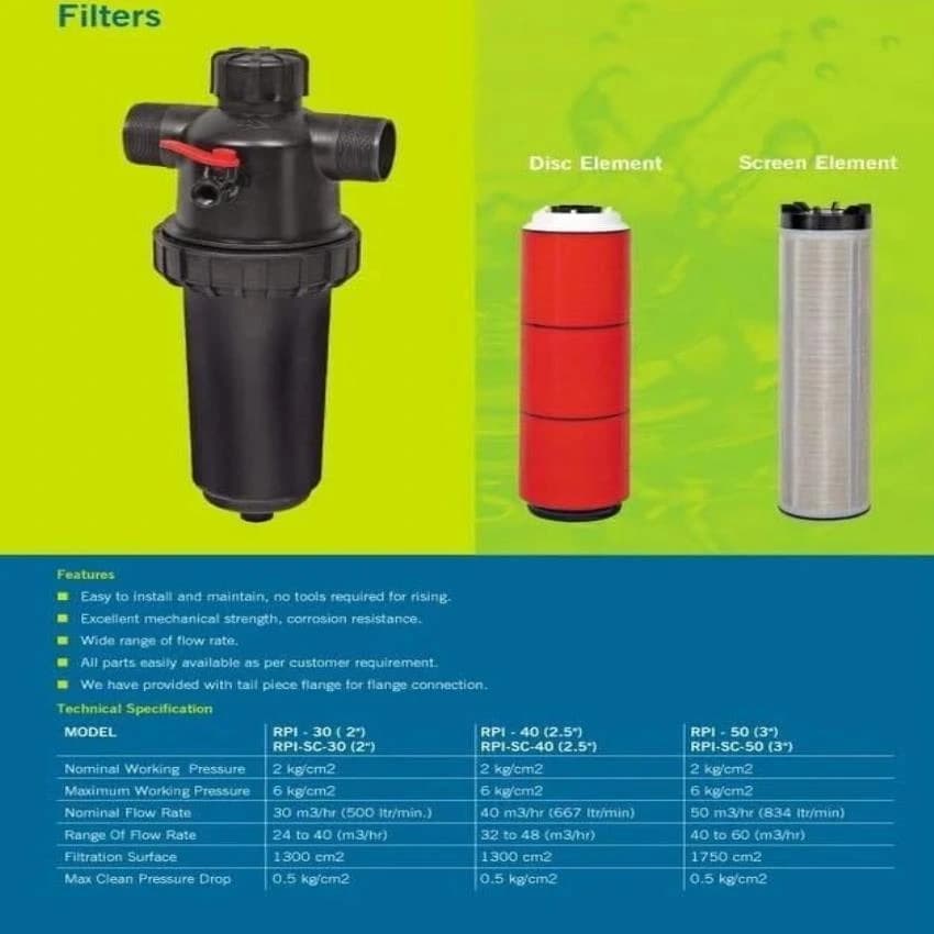 Plastic Disc Filter, For Water Purification, Pore Size: 100 Micron