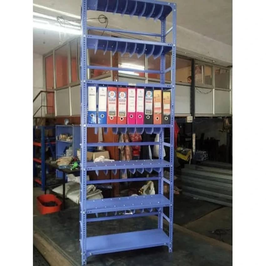 Powder Coated 8 Feet Iron Shelf, For Office