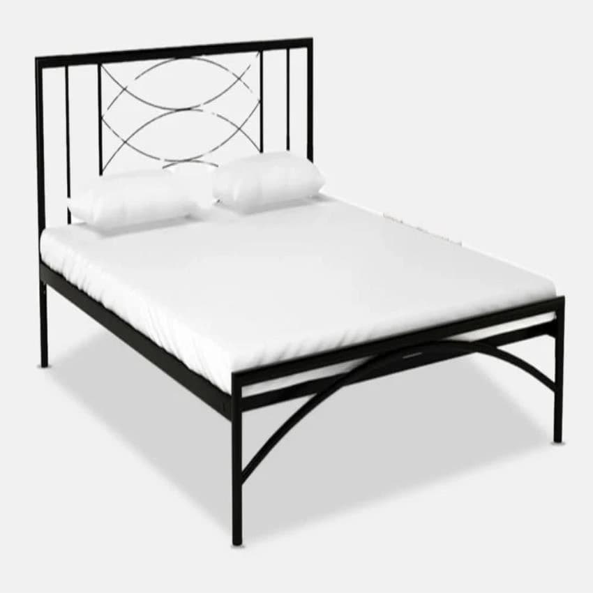 6x3 ft Ms Single Bed Without Mattress