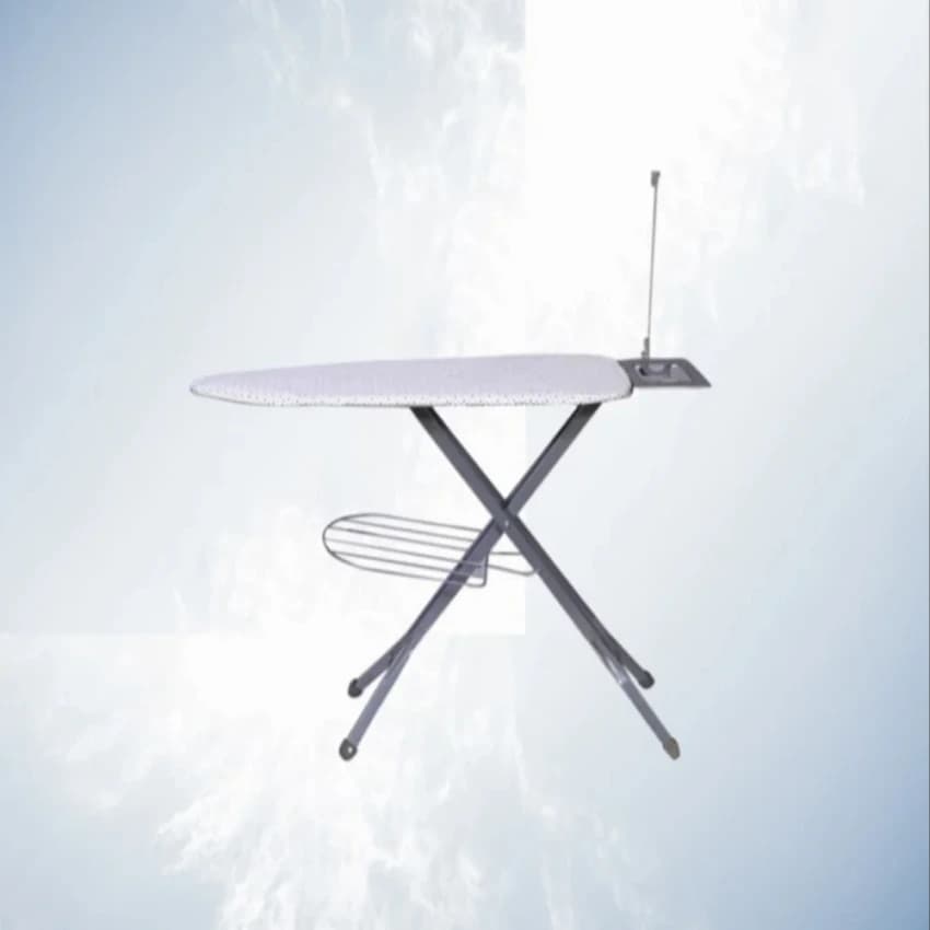 White Iron Table with Cloth Stand, For Ironing Clothes, Size: 142.24 X 40.64 cm