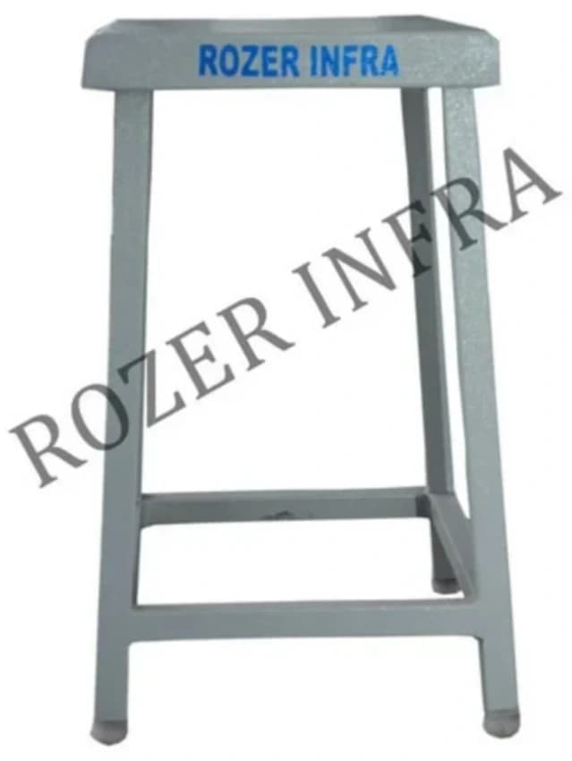 Polished Square Mild Steel Sitting Stool, For Industrial,Commercial
