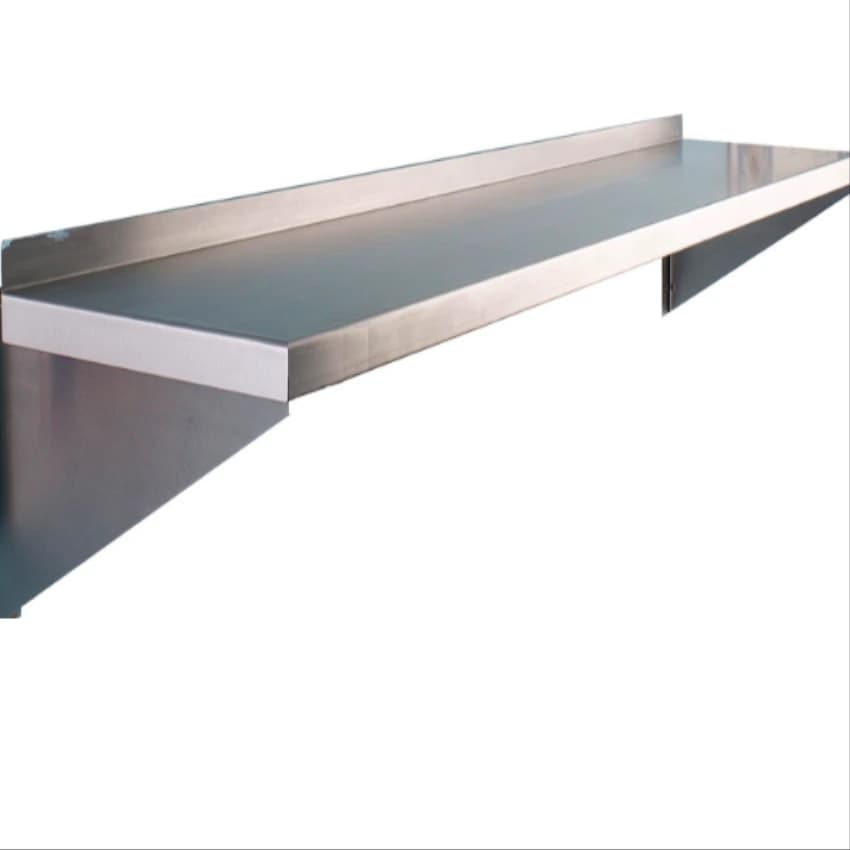 Polished Stainless Steel Wall Shelf