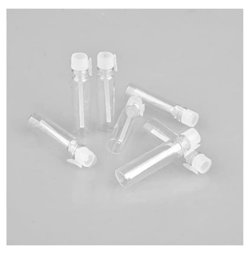 Clear 2ml Glass Perfume Bottles, Round