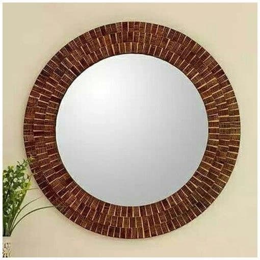 Mazz Collection Round Mirror Glass, For Home