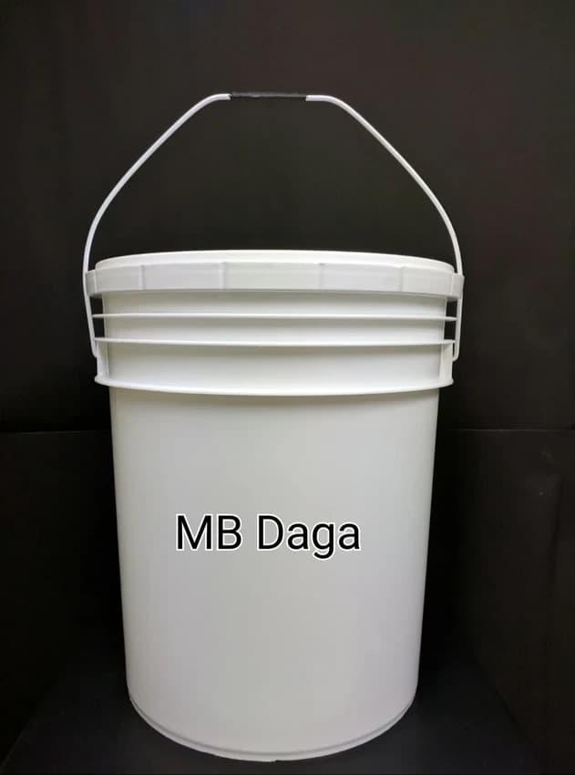 HDPE White Plastic Paint Bucket, Unbreakable, Capacity: 5 L