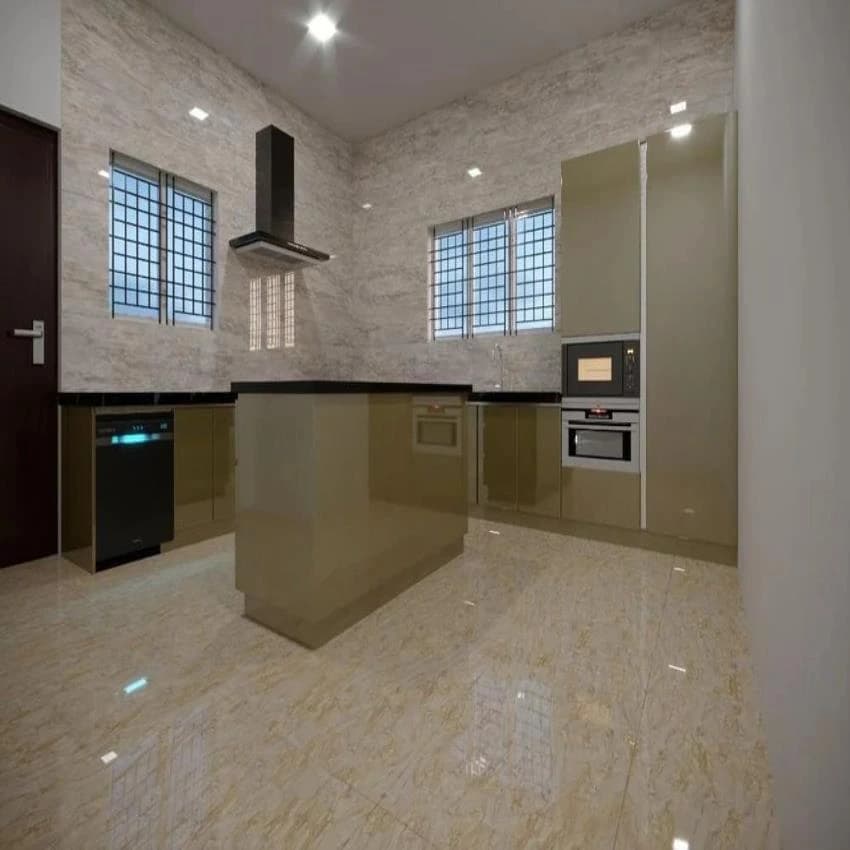 G-Shape Modern MDF Designer Acrylic Kitchen Design IN COIMBATORE
