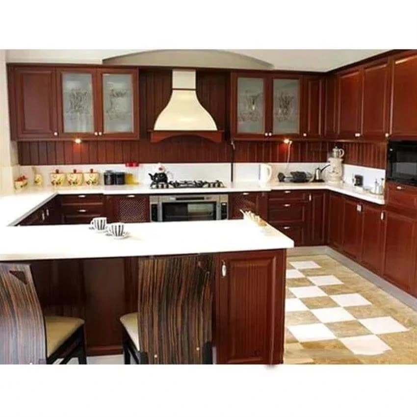 Wooden g Shaped Modular Kitchen, Warranty: 5 Years