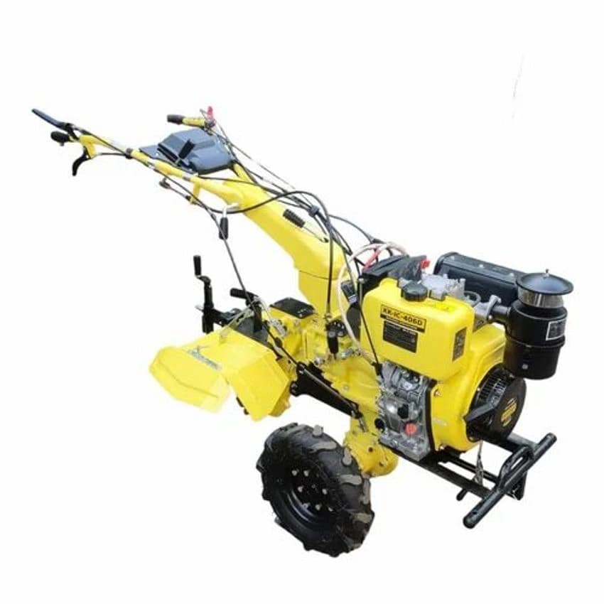 KisanKraft IC 406E I 9 HP Diesel Power Tiller, Electric Start