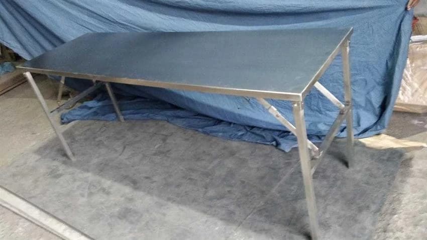 SSS Matt SS Folding Table, Size: 6"x1.5"x2.5"ht