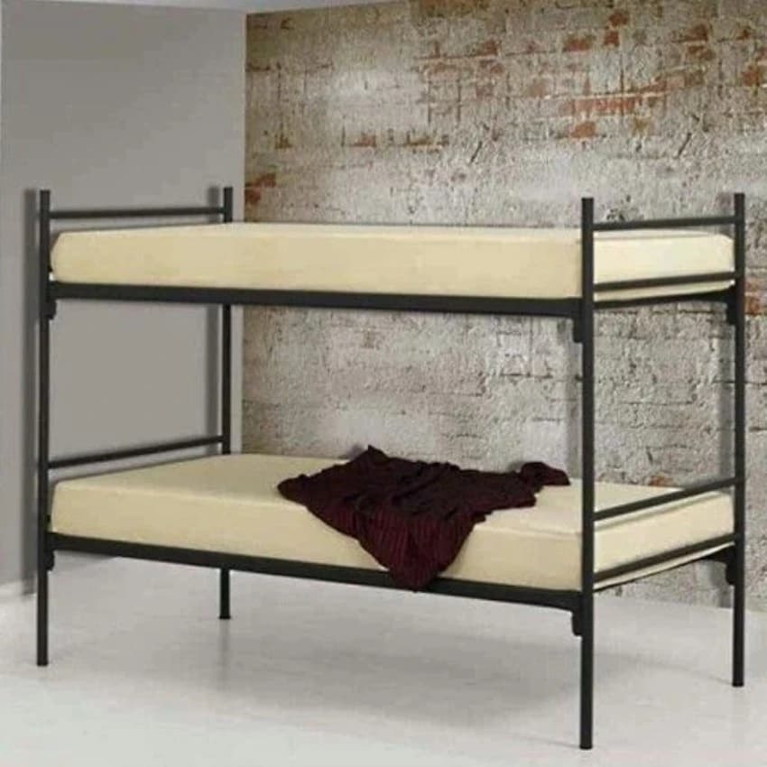 Mild Steel Double Simple Metal Bunk Bed ( Price Is Subject To Quantity), Without Storage, Suitable For: Kids & Adults
