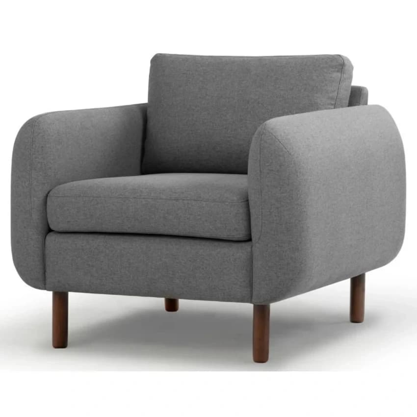 Wooden Solo Seating Lounge Chair, With Armrest