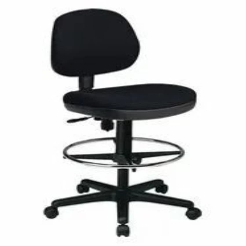 Black Cushioned Lab Chair