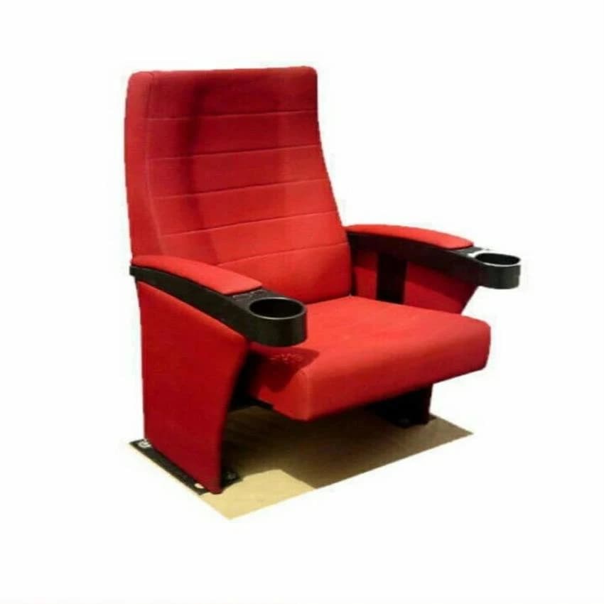 Red Auditorium Push Back Chair