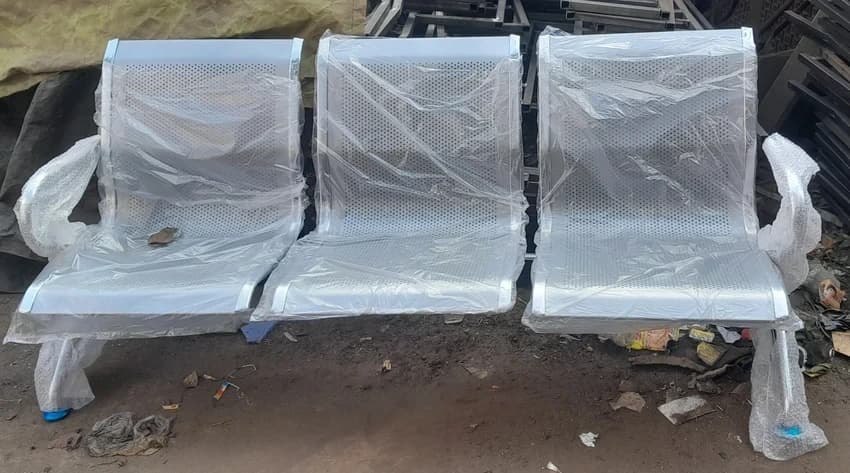 3 Seater Iron Public Waiting Chair