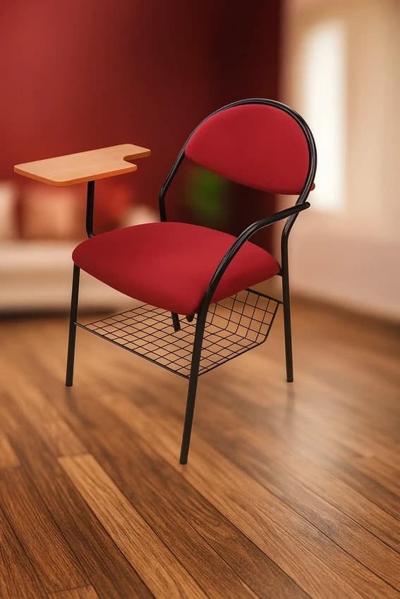Student Writing Pad Training Chair with Mild Steel Frame