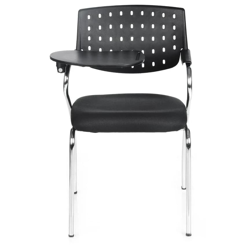 Mild Steel Writing Pad Chair with Right Hand Plywood Pad