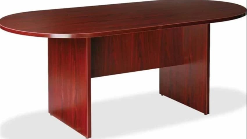 Brown Wooden Conference Table