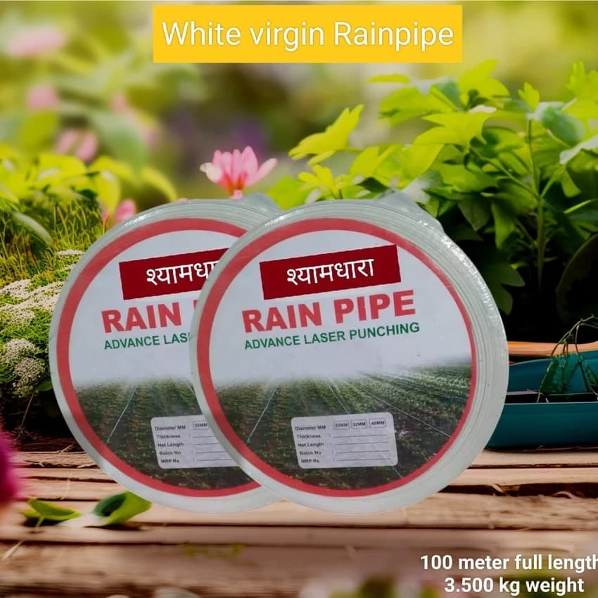 Rainpipe 40mm White Colour, 100 m