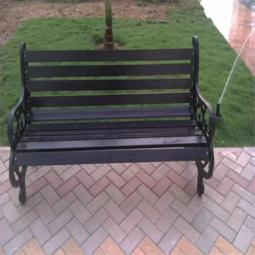 Steel 2 Seater FRP Bench, With Backrest