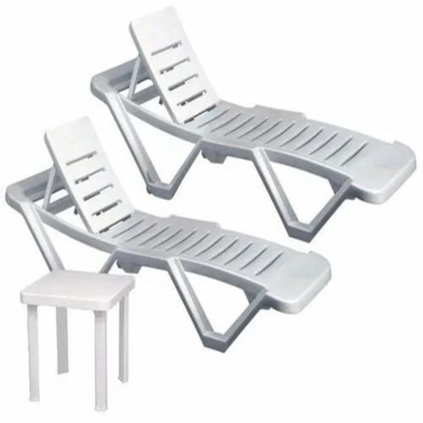 Lyxar White Poolside Sun Lounger
