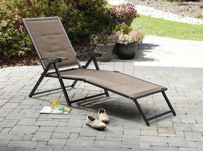Steel Brown Folding Lounge Chair, Size: 86 x 62 x 110 cm