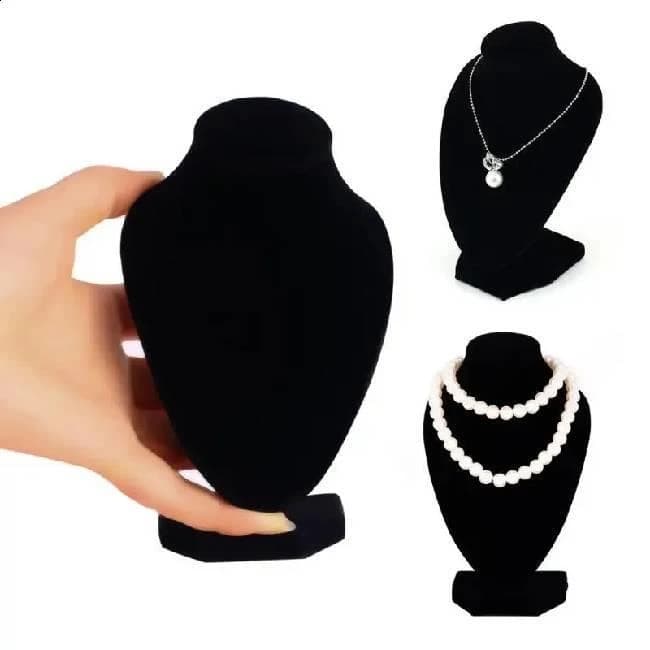 Table Top Black Necklace Dummy