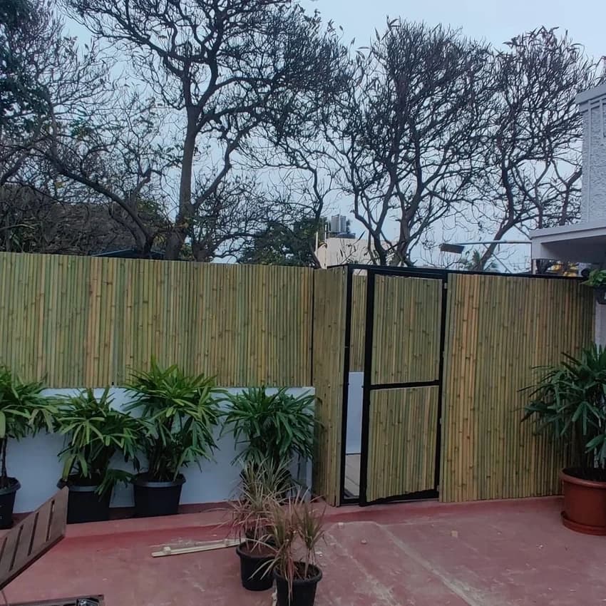 Bamboo partition outdoor