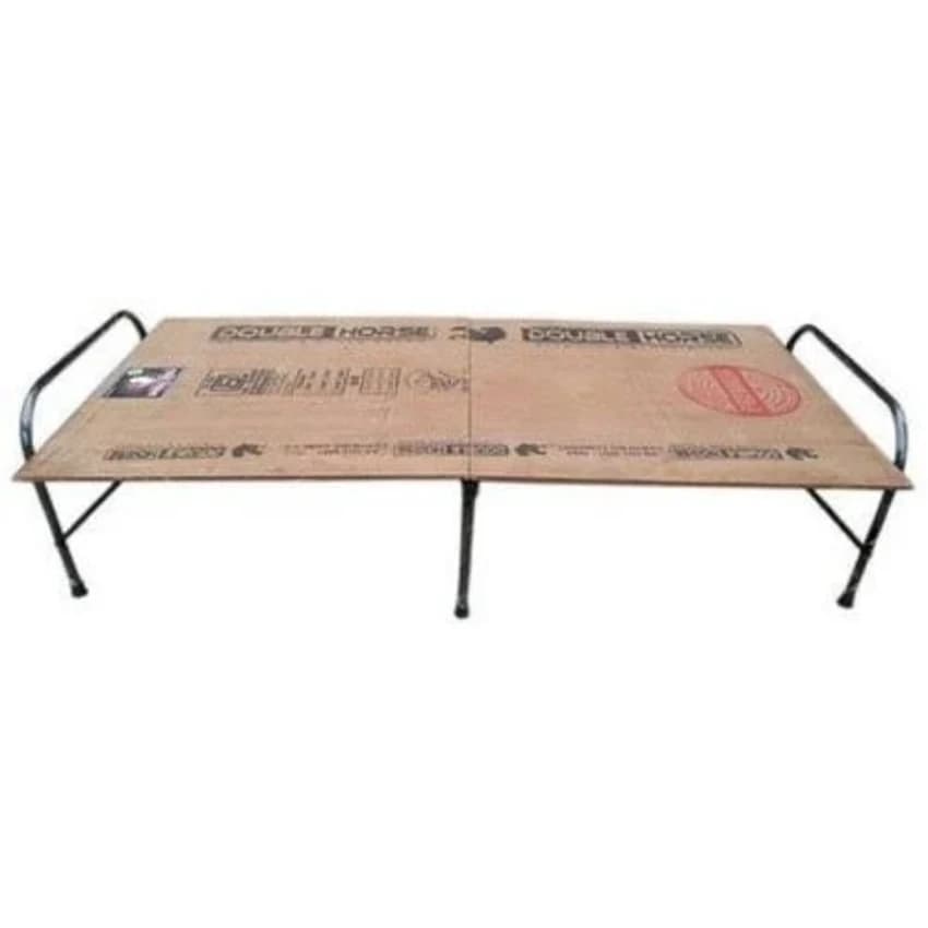 Folding- Plywood Bed, Size: 3x6 Ft