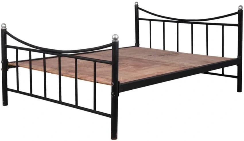 Mild Steel 6x3 ft Ms Single Bed, Without Storage