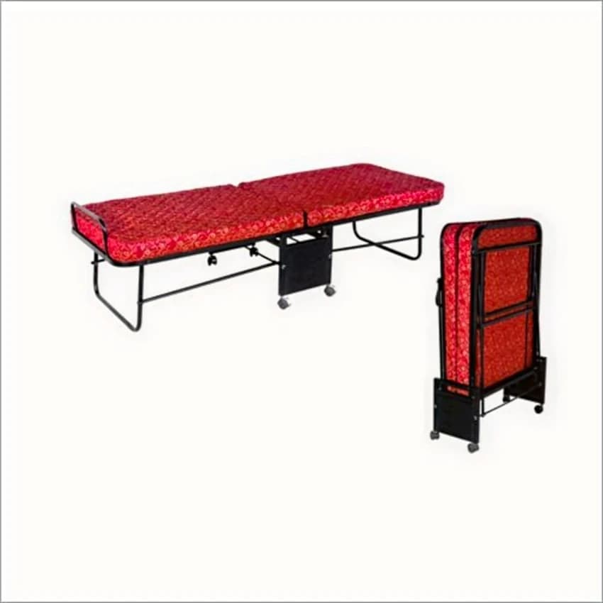 Mild Steel Hotel Rollaway Bed (6x2.5 Ft)