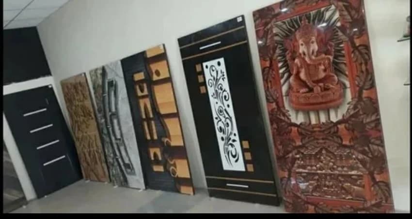 Interior Wooden Pooja Room Door, For Home, Height: 80 Inch