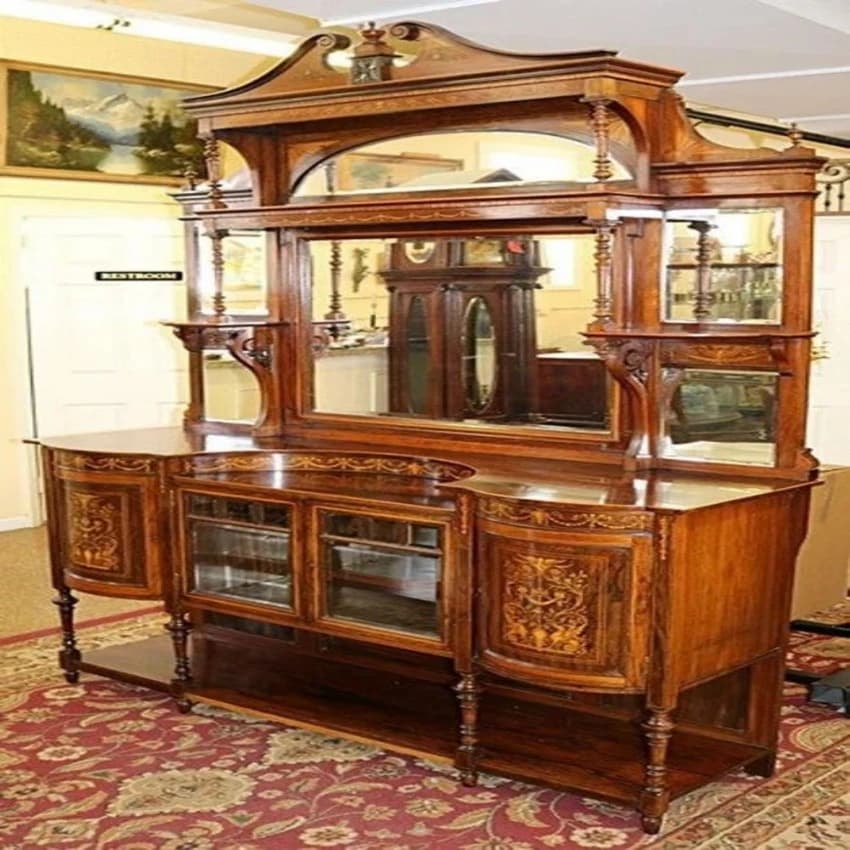 Sheesham Wood 7 Feet Wooden Dressing Table