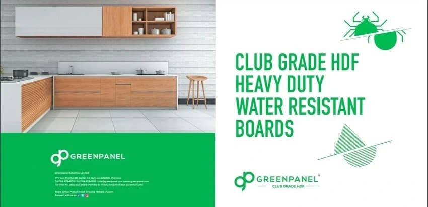 Green Panel HDHWR board CLUB Grade Plain, Thickness: 3.3 mm