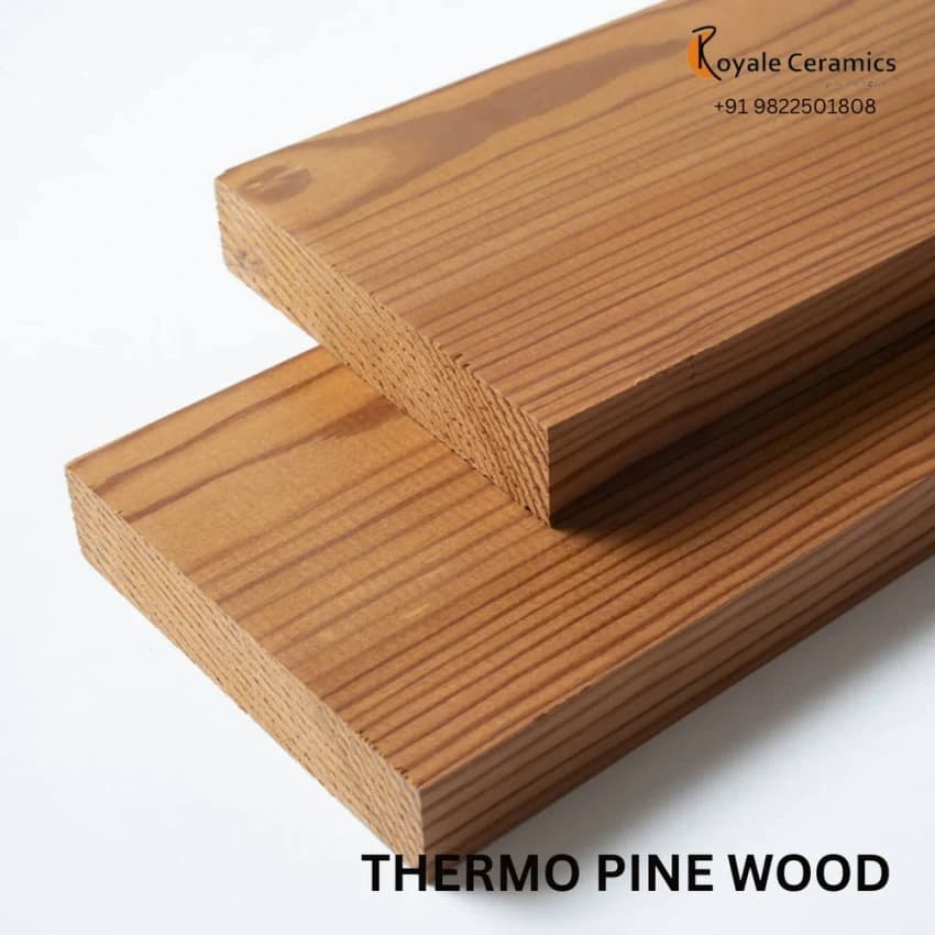 Brownish Yellow Thermo Pine Wood