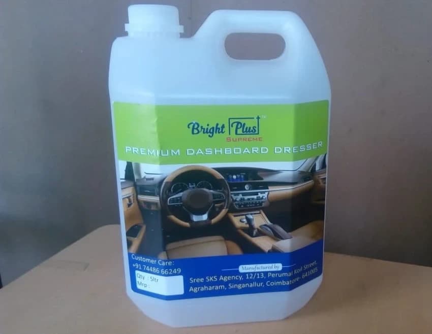 BRIGHT PLUS Green Colour Car Dashboard Polish