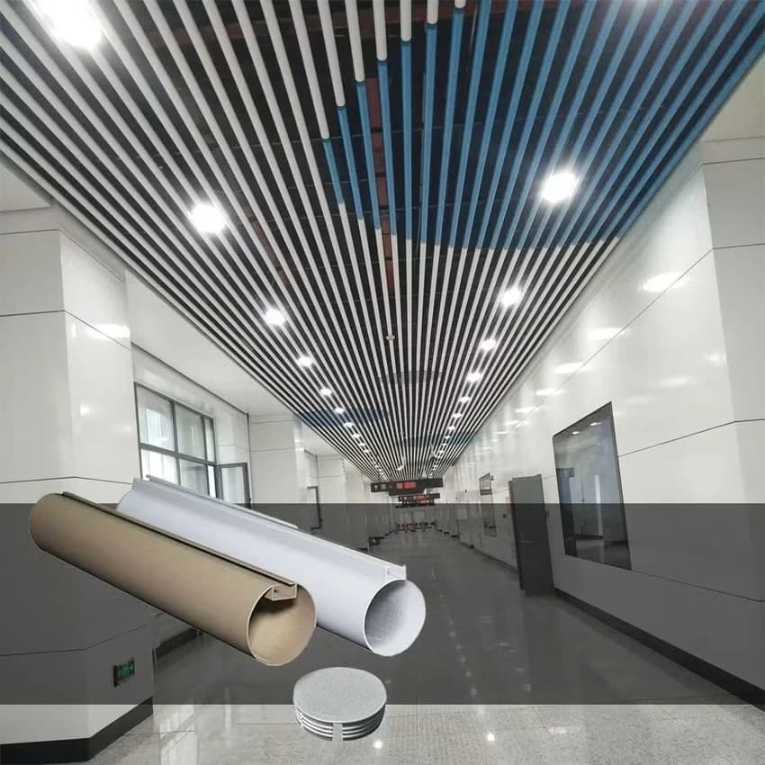 Aluminum Color Coated Linear Metal False Ceiling