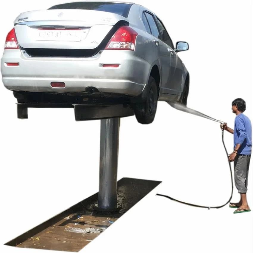 1-Post Mild Steel Car Washing Lift