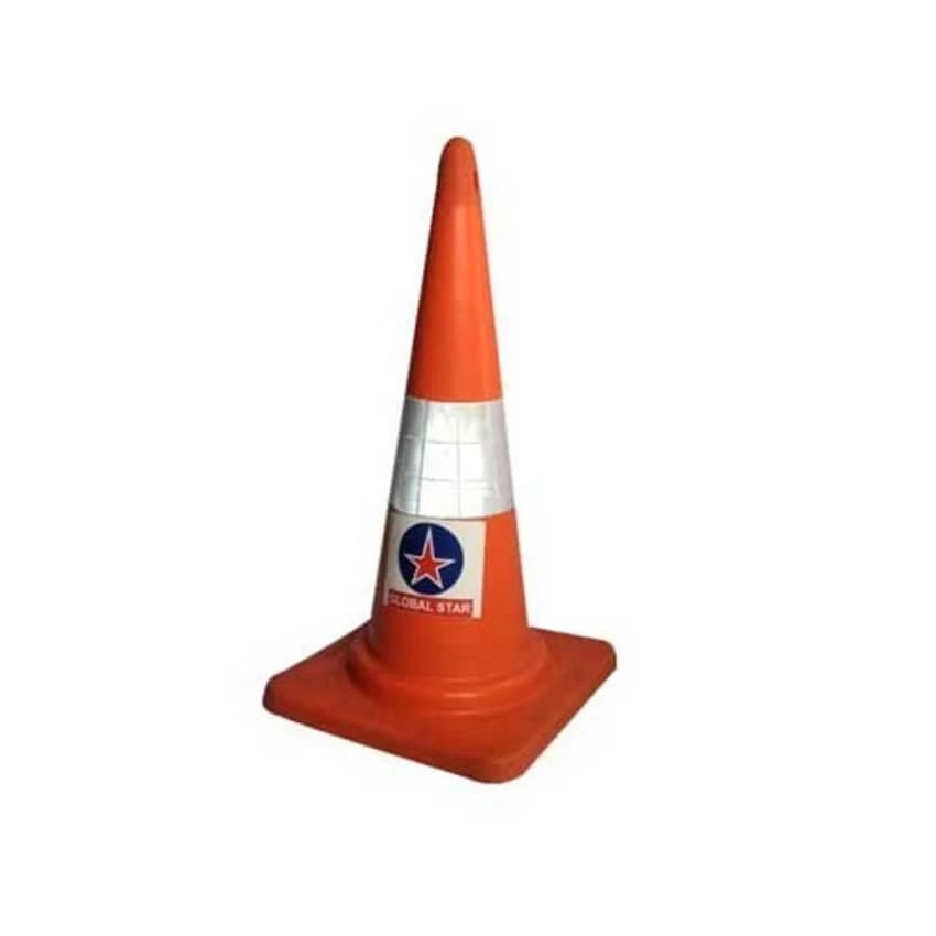 PVC Orange Traffic Safety Cone, Approx 1-1.5 Kg